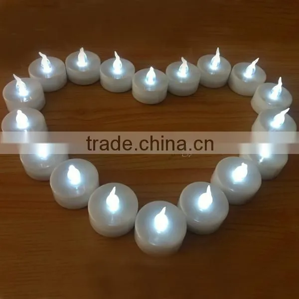 White Flameless Tea Light Candle LED Decorative Candle for Wedding Holiday Birthday Party Christmas