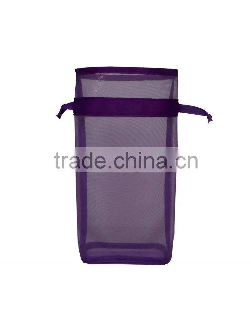 New arrival wholesale mesh drawstring bag for Lady 2016, blue mesh for body