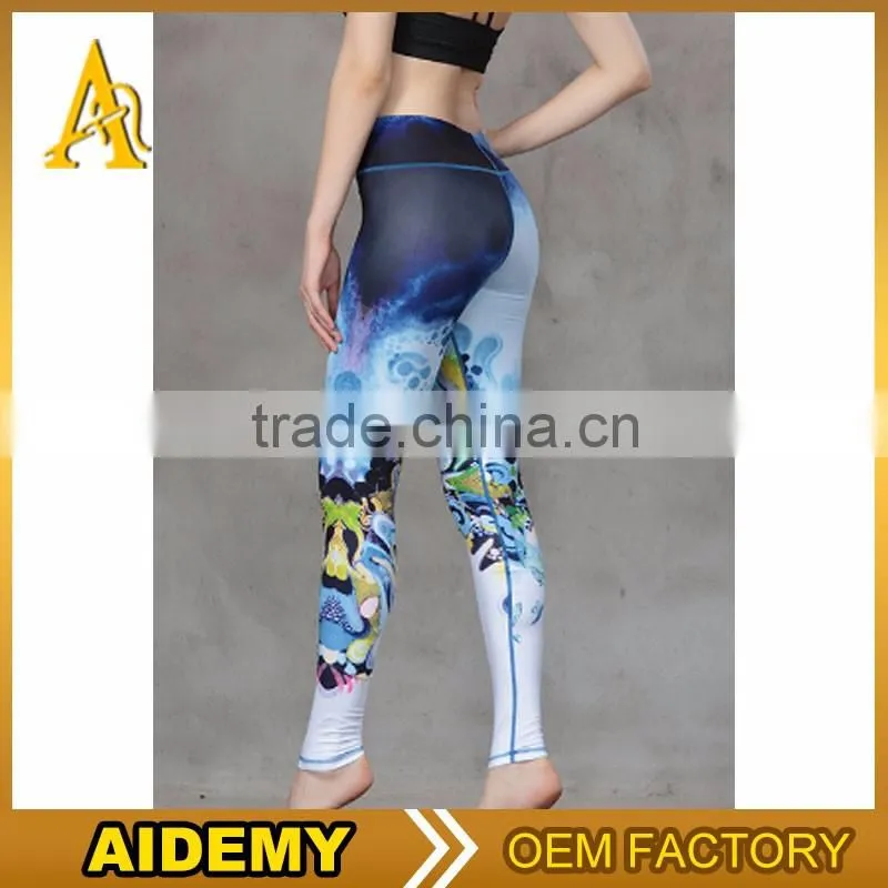Custorm ladies gym leggins brand name for women sport legging