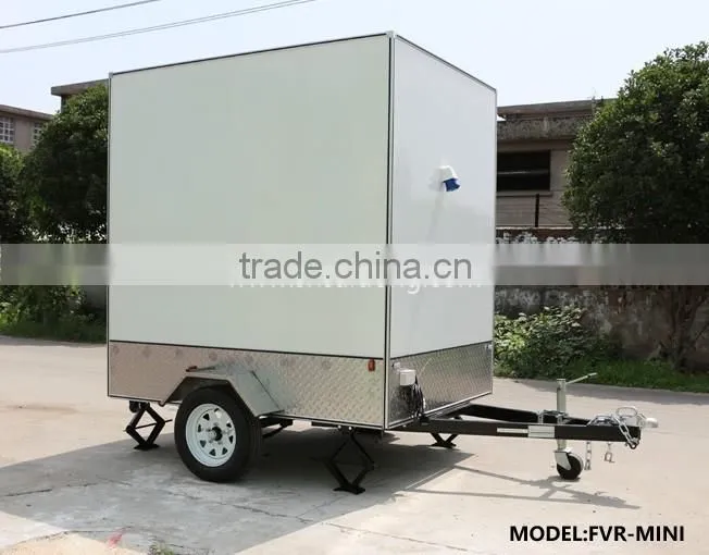 Mobile concession food cart for fast food