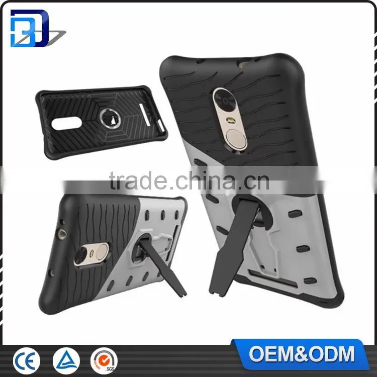 Low Price Mobile Phone Accessories TPU+PC Hybrid Armor Case For Xiaomi Redmi Note 3 Cover With Kickstand Paypal Accept