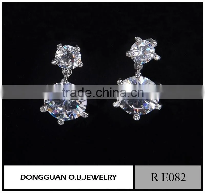 Fashion seed bead earrings for lady 925 silver earrings