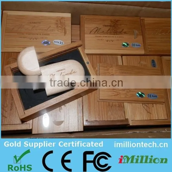 Photography USB Wood, Wooden USB Photography with Logo Print Wooden USB Gift Box