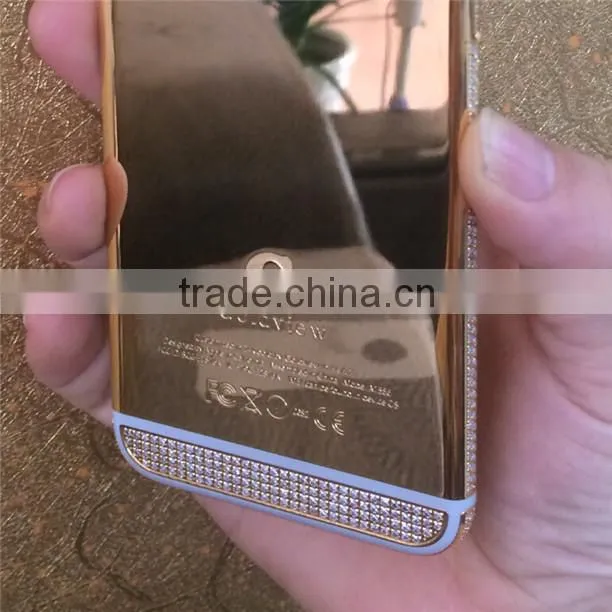 luxury housing for iphone 6 24k shiny gold edition(mirror gold housing)
