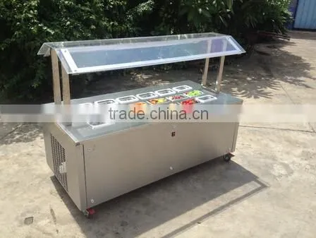China OEM factory freezer display for ice cream with stainless steel body