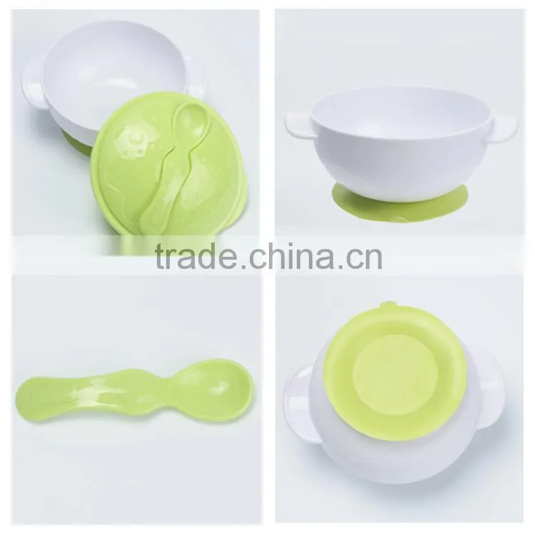 Free sample factory direct suction baby bowl with spoon