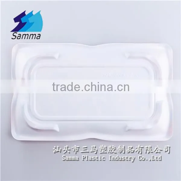 KW-0008TS-RB Clear Lid Disposable Plastic Sushi Plate
