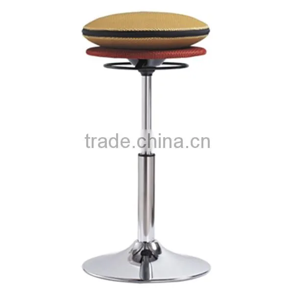 New Fabric Seat Cushion Smart Bar Chair, Swivel Chair, Swivel Office Chair no Wheels