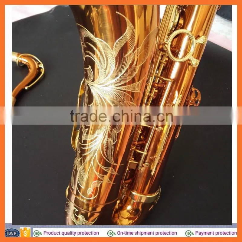 professional tenor saxophone dark gold saxophone/coffe gold saxophone