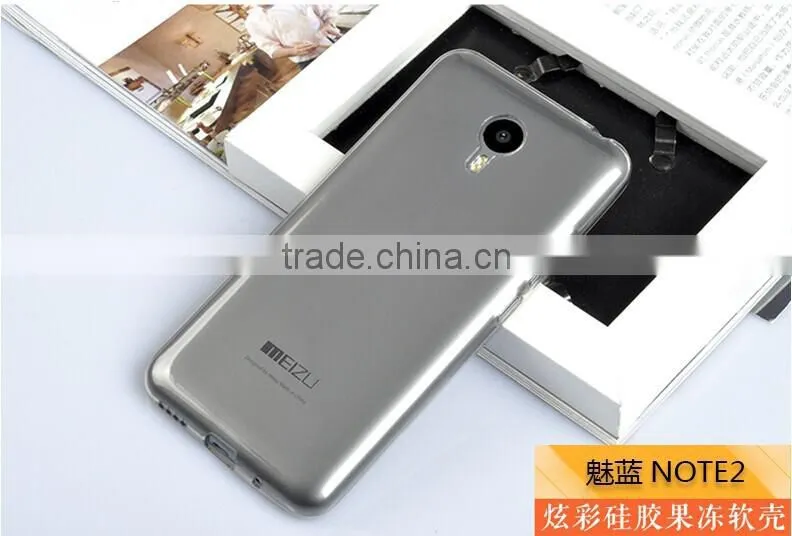 New arrival soft colorful silicone tpu case cover for meizu m2 note