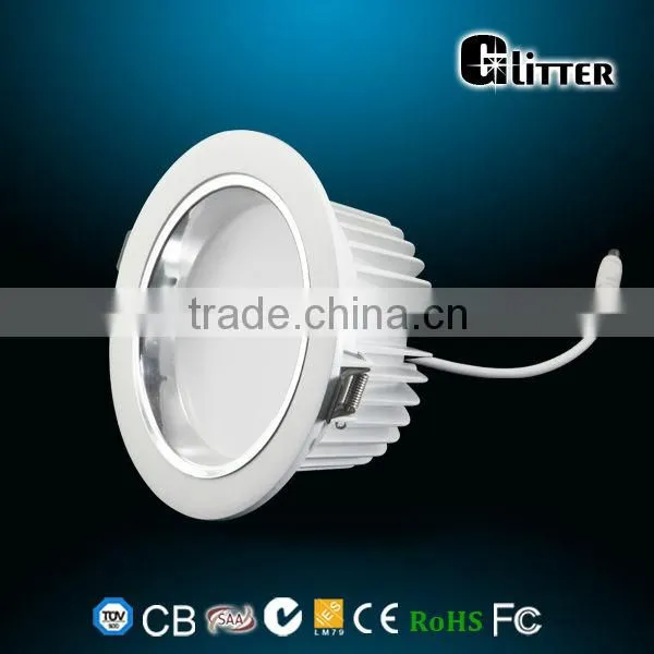 6inch 22W Samsung SMD5630 dimable led downlight driver 90lm/W with SAA/C-Tick/CE/CB certificates
