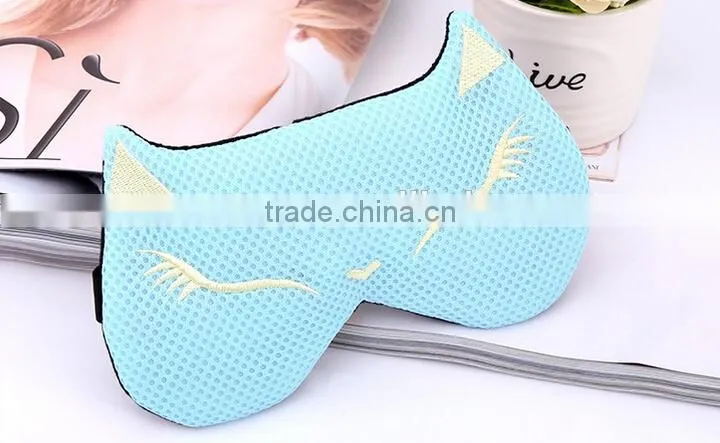 Fashion Design Eye Shade Fox Shape Remove Dark Circles Steam Warm Sleeping Eye Mask with gel ice pack