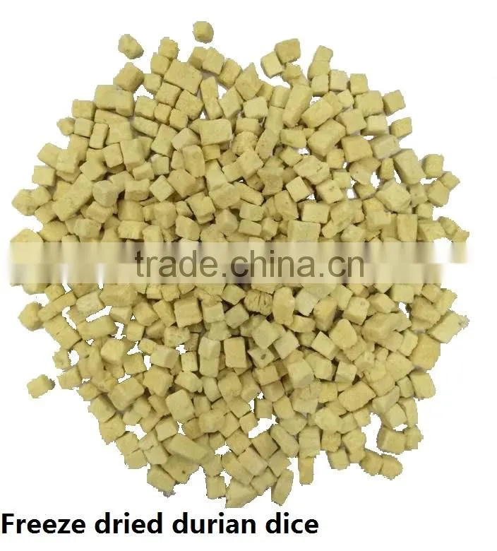 Dry Durian monthong Dices 8 X 8mm ( Vacuum freeze Dried ) by Thai Ao Chi Fruits