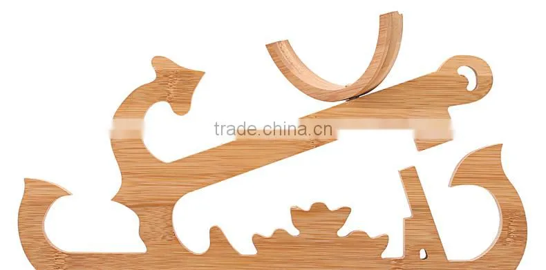WR018/China manufacturer bamboo wine rack wooden beverage display rack wholesale decorative stainless steel rack