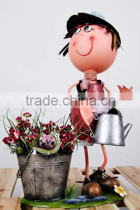 Iron doll of bosai decoration