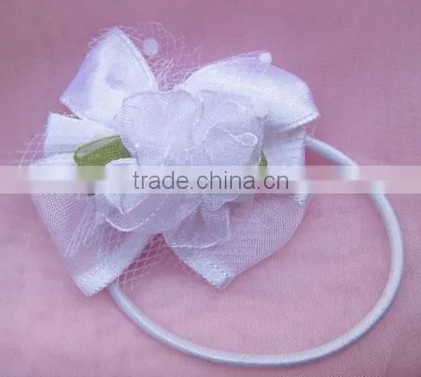 hair wraps polyester ribbon bows fabric pull bows