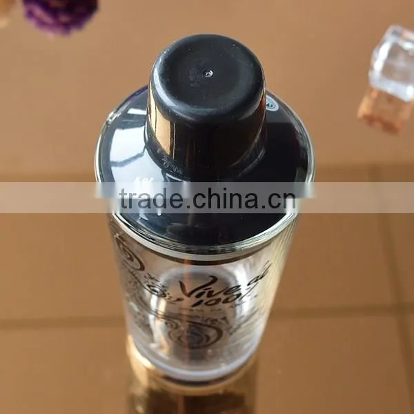 Barware glass cocktail shaker with plastic lid