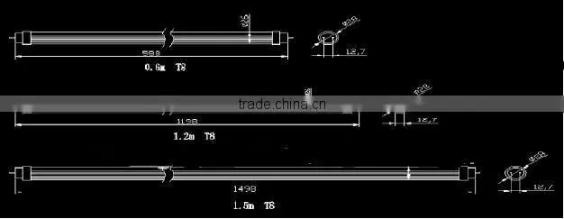 1200mm t8 led tube light
