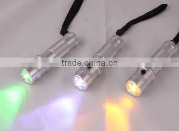 aluminum body best price factory direct sale color changing 10 color 3W rgb led torchs