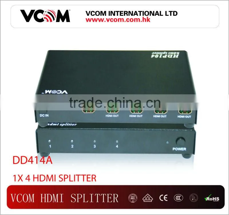 VCOM High Speed 1 x 4 HDMI Port Splitter