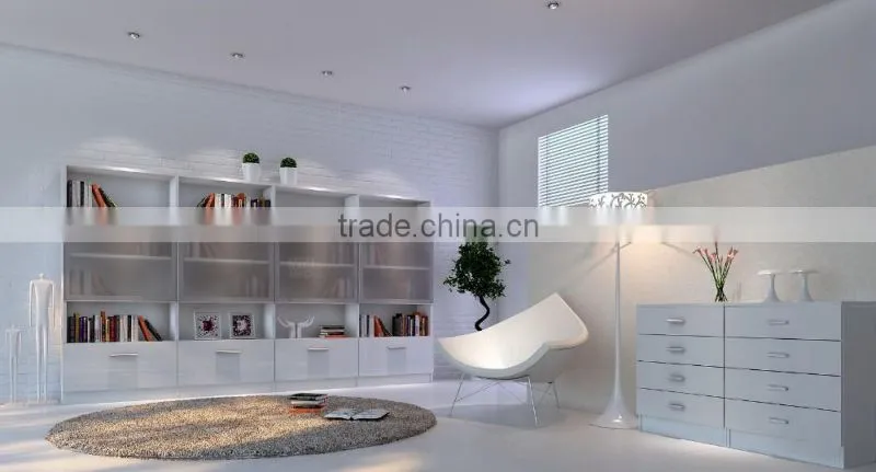 Choice material open back bookcases