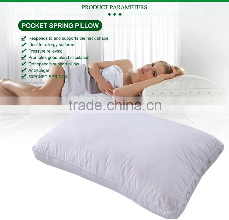 Excellent Support for Neck New soft Pocket coil Silk Pillow