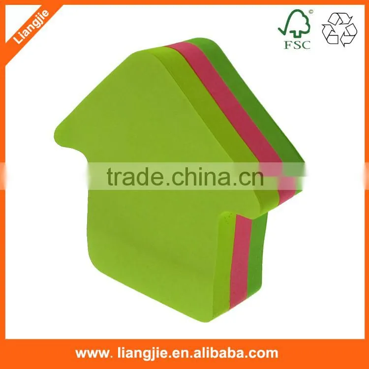 manufacturer custom neon paper sticky note pad,self-adhesive note pad