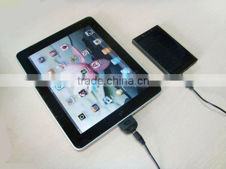 Portable solar panel charger with solar cell,Solar Power Bank with 4000/4400mah battery,solar charger