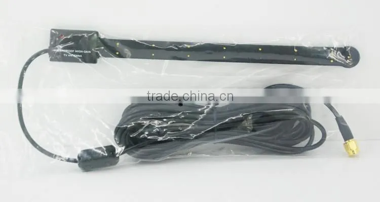 2015 New Arrivel VCAN0961 Car DVB-T DVB-T2 Digital TV antenna aerial built-in signal enlarger booster