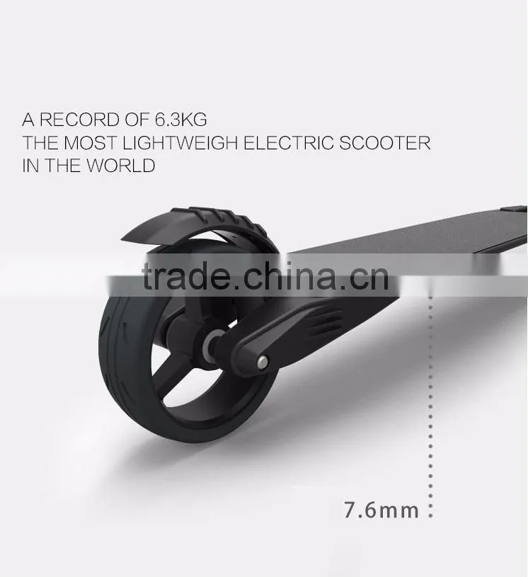 2016 New 5 inch foldable electric scooter carbon fiber road bike with led light