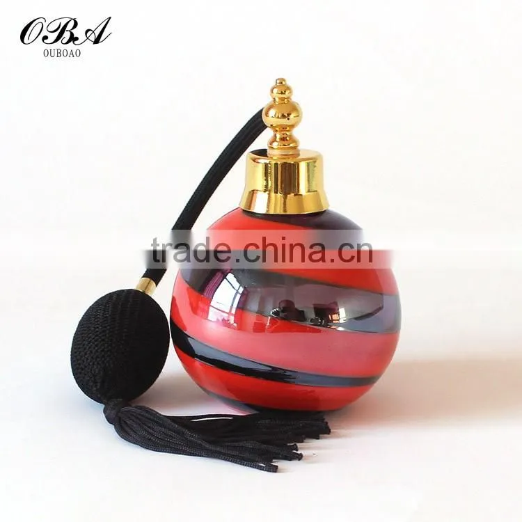 Accept Custom Mouth Blown Colorful Glass Airbags Perfume Bottle 100ml Manufacturers
