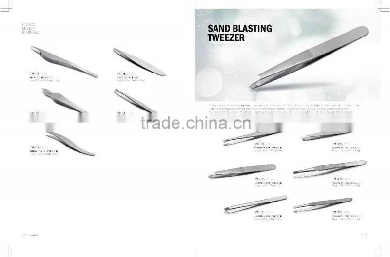 Professional sand blasting surface SS tweezers