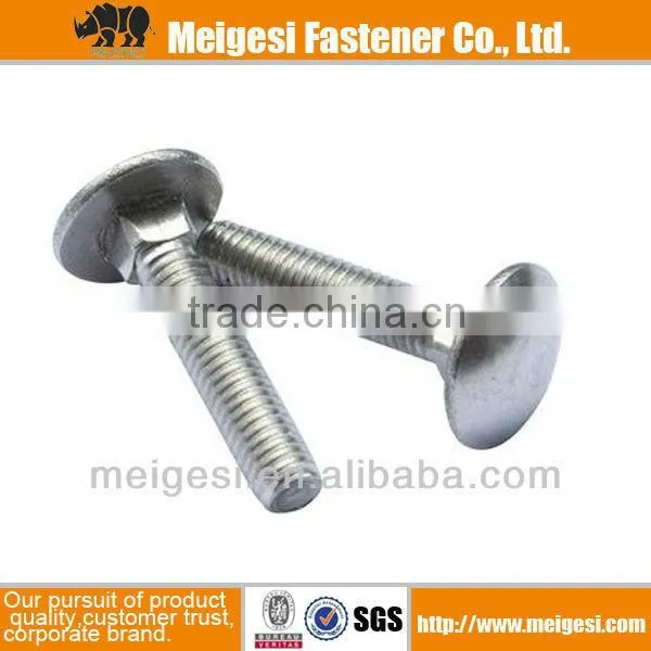 DIN603 CARRIAGE BOLT WITH MUSHROOM HEAD AND SQUARE NECK