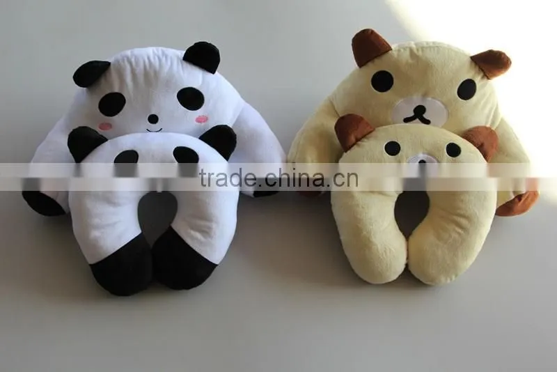 Soft microbeads animal shaped travel pillow neck pillow