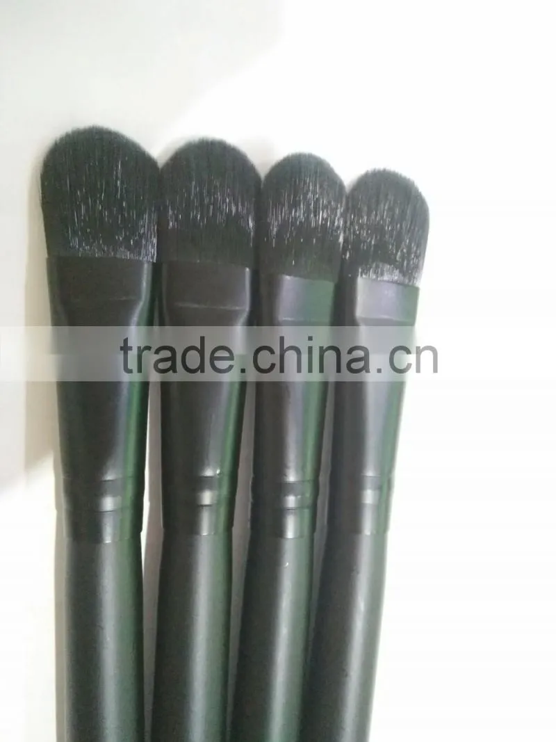 Newest customize high quality wood handle nylon facial mask brush