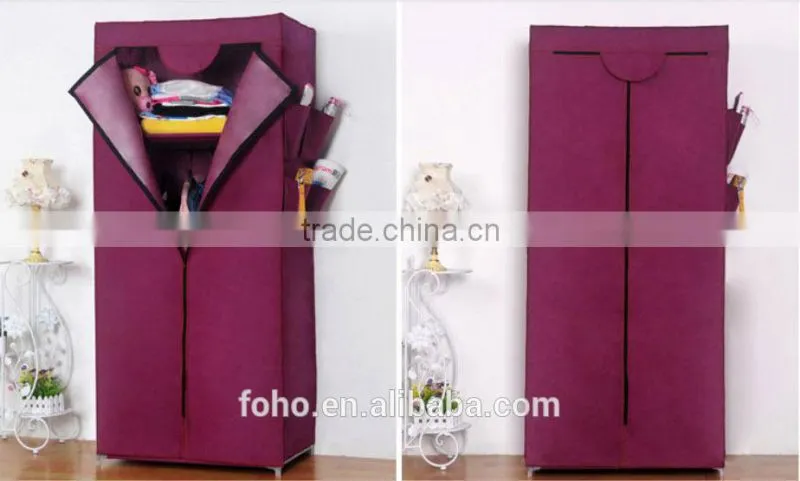 Mini wardrobe fitted wardrobe small wardrobe manufacturing ideas (FH-CM0508)