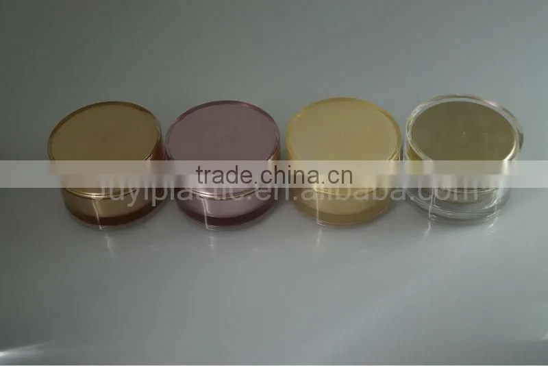 acrylic cosmetic cream jar straight round shape