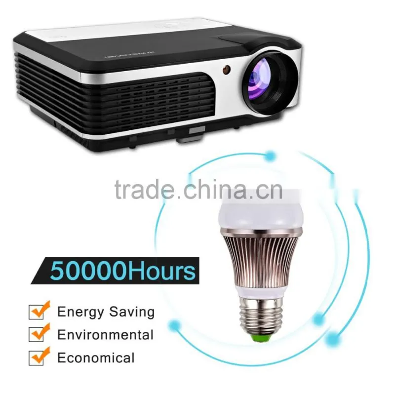 3800Lumens video Portable led multimedia projector use for home theater