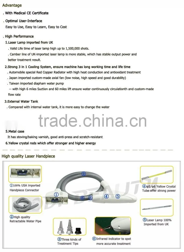 Beauty & Personal Care nd yag q switch laser for spot removal and frekle removal with CE