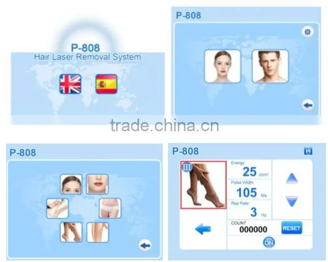 Hottest newest double pulse 808 diode laser portable