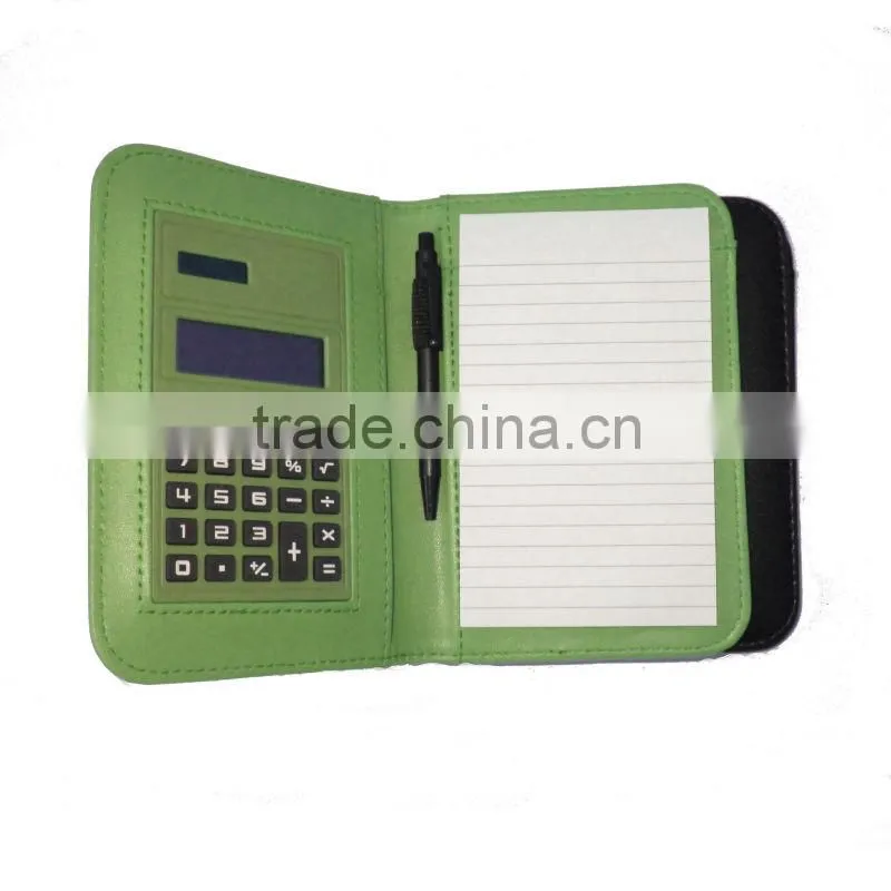 pu notebooks with calculator