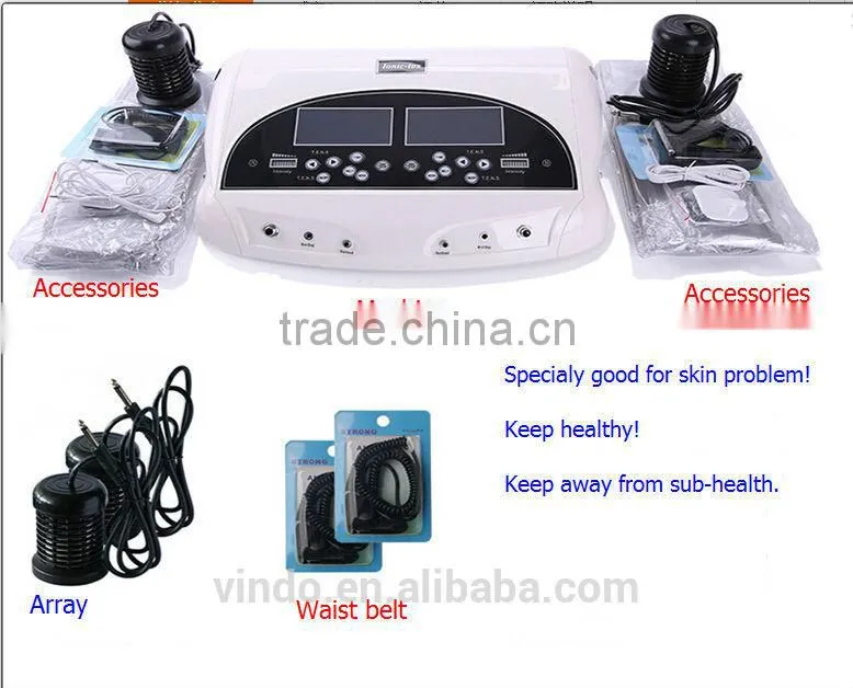 top grade hot sell dual system detox foot spa with belt