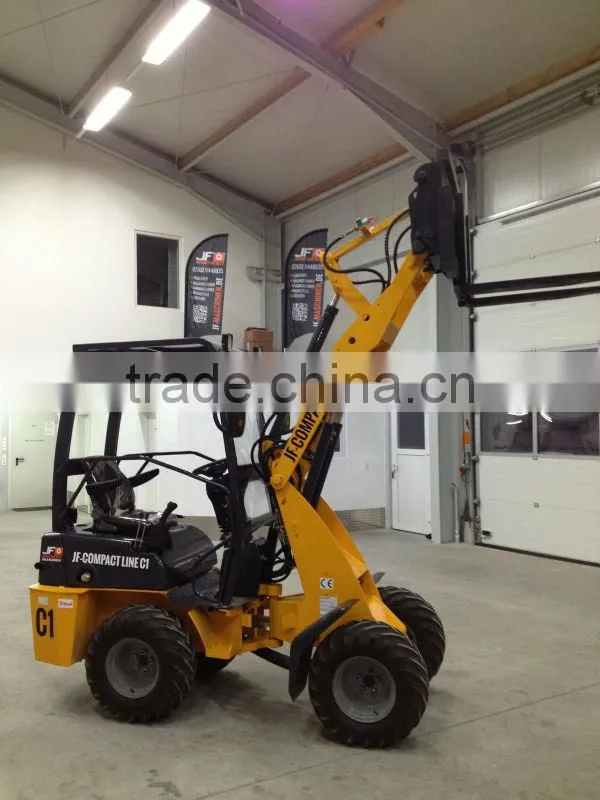 hot selling china mini hydraulic wheel loader quick-hitch JOYSTICK with CE for European market