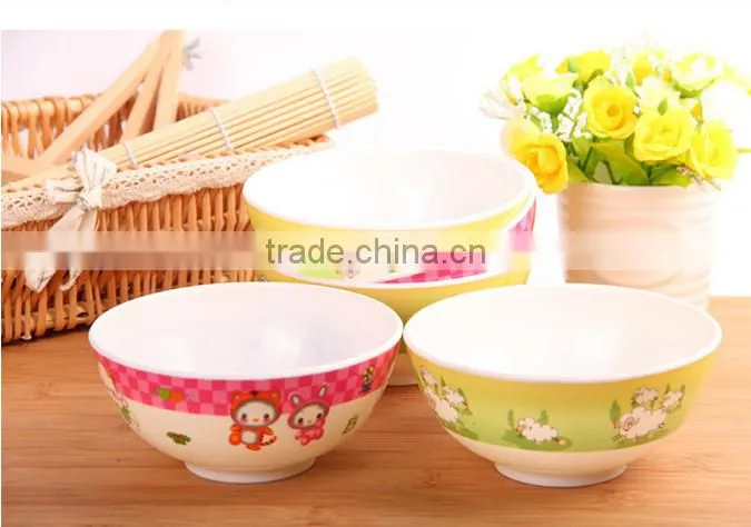 Colorful plastic bowl for children