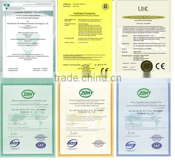 90% efficiency Eurovent certificated thermal wheel