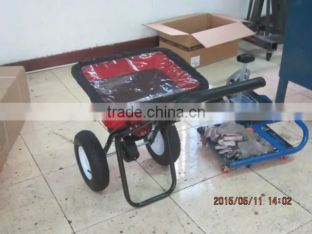 80LB walk behind fertilizer salt spreader