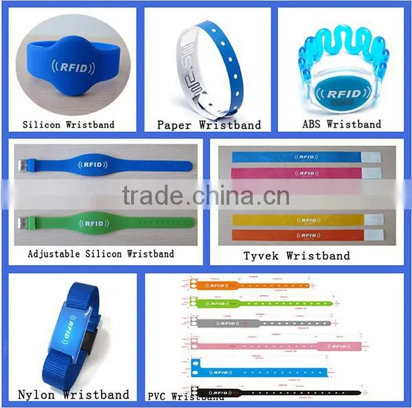 Waterproof NFC NTAG213 Disposable Wristband for Event