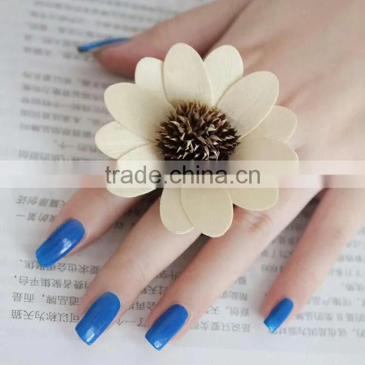 Dark blue peel off water based nail polish