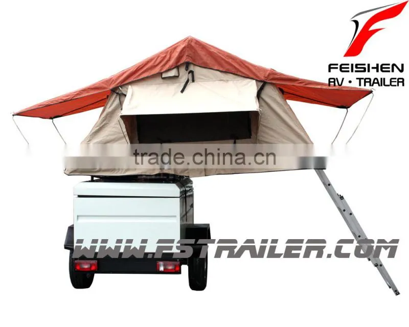 2015 hot sale off-road roof tent camping trailer