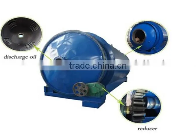 environment friendly 10tons continuous plastic recycling pyrolysis plant